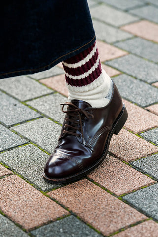 ROTOTO Coarse Ribbed Old School Crew Socks