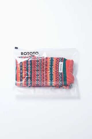 ROTOTO Multi Jacquard Sockstole Scarf