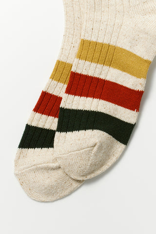 ROTOTO Park Stripe Crew Socks