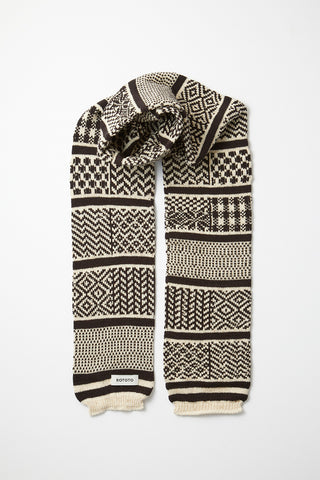 ROTOTO Multi Jacquard Sockstole Scarf