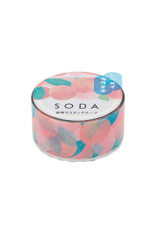 SODA Clear Tape 20mm Die-cut Peach