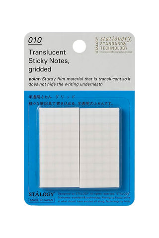 STÁLOGY 009-011 Translucent Sticky Notes 25mm