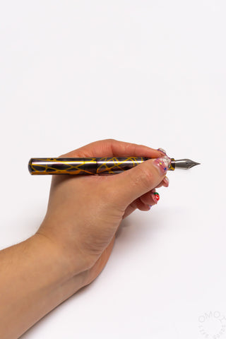 Schon DSGN Anodized Aluminum "Pocket 6" Fountain Pen Golden Smoke