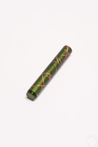 Schon DSGN Anodized Aluminum "Pocket 6" Fountain Pen Green Salmon Splash