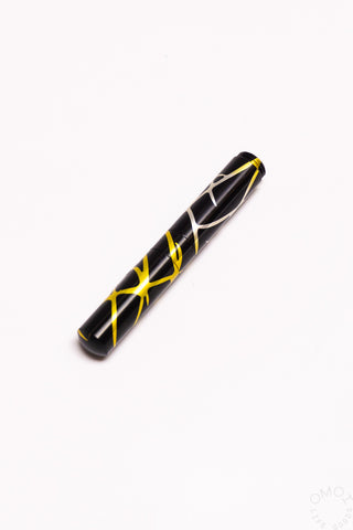 Schon DSGN Anodized Aluminum "Pocket 6" Fountain Pen Yellow Silver Fade