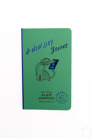 Slow Journal A6 Slim Open Dated Diary Chalk Boy A New Day