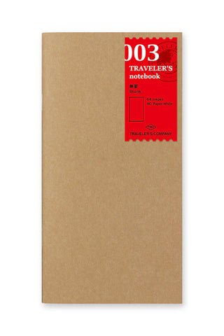 TRAVELER'S COMPANY 003 Blank Notebook