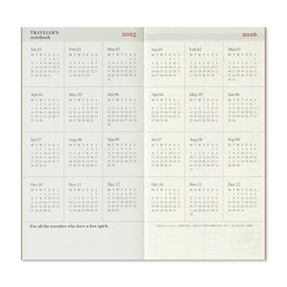 TRAVELER'S COMPANY 2025 Weekly Vertical Planner