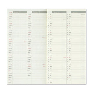 TRAVELER'S COMPANY 2025 Weekly + Memo Planner