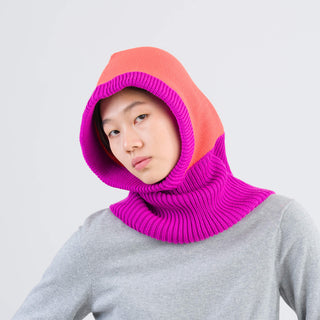 Verloop Colorblock Hood Poppy Magenta