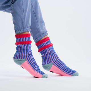 Verloop Gym House Socks Pink Cobalt