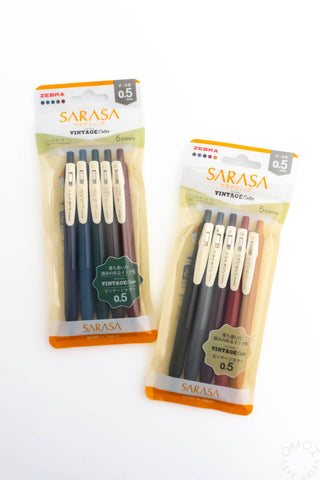 Zebra SARASA Vintage 0.5mm Gel Pen Set