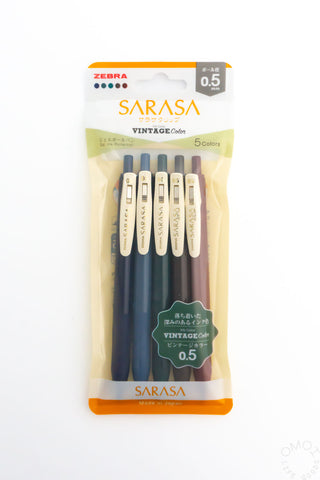 Zebra SARASA Vintage 0.5mm Gel Pen Set