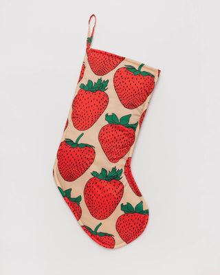 BAGGU Holiday Stocking Strawberry