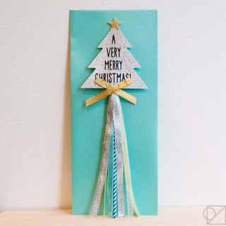 Silver Tree Selfie Wand Greeting Card