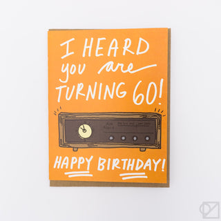 AM Radio 60's Birthday Card