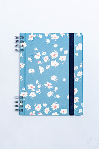 DELFONICS Rollbahn FLEXIBLE Notebook Cover Blue Fleur