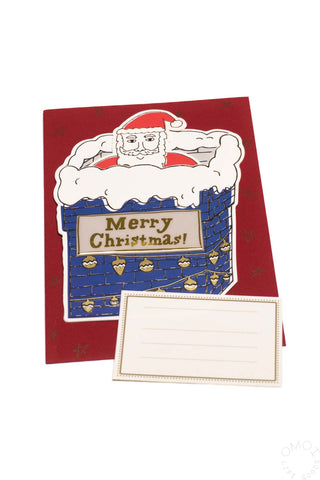 Santa Chimney Christmas Card