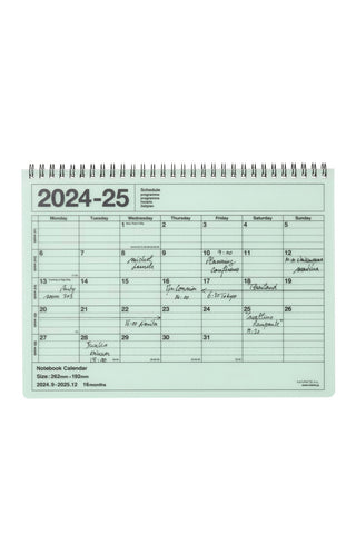 MARK'S 2024-2025 Notebook Calendar B5 Medium