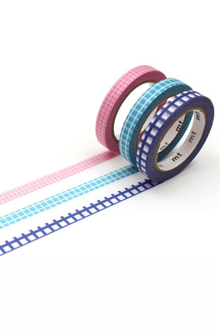 mt Slim Washi Tape Trio Deco Grid