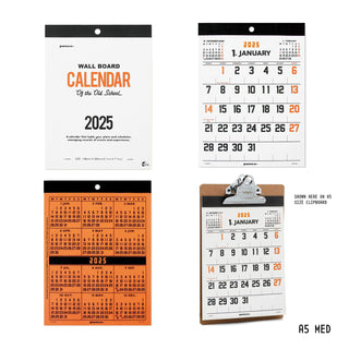 penco 2025 Old School Wall Calendar