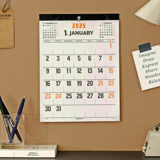 penco 2025 Old School Wall Calendar