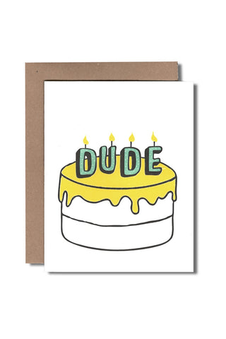 Dude Cake Card