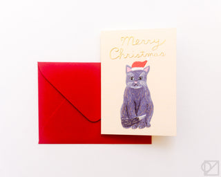 Santa Cat Mini Cards