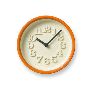 Lemnos Chiisana Clock Orange