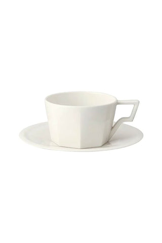 KINTO OCT Cup & Saucer 7.5oz White