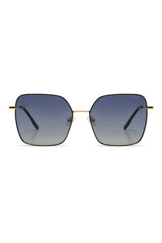 KOMONO Audrey Sunglasses Gold Glossy Black