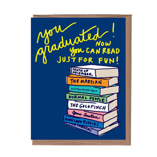 Books For Fun Graduation Card