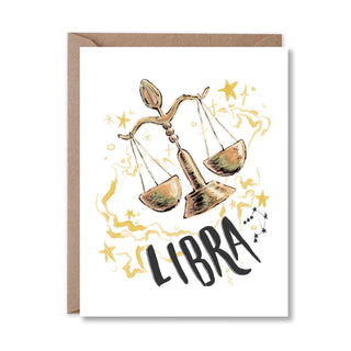 Libra Birthday Card