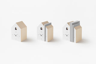 Bookend Cuckoo Clock by nendo