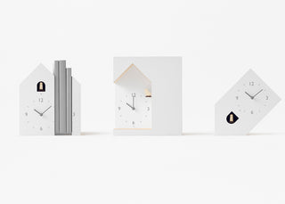 Bookend Cuckoo Clock by nendo