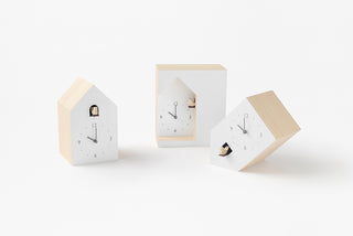 Bookend Cuckoo Clock by nendo