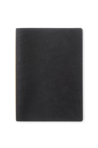 PLOTTER Pueblo 6-Ring Leather Binder A5 Size Black