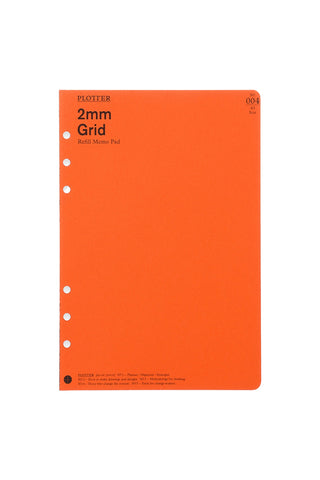 PLOTTER Refill Memo Pad 2mm Grid A5 Size