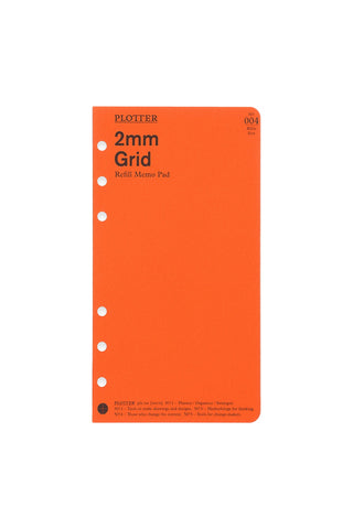 PLOTTER Refill Memo Pad 2mm Grid Bible Size