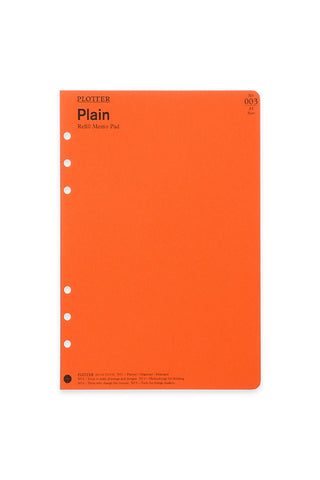 PLOTTER Refill Memo Pad Plain A5 Size