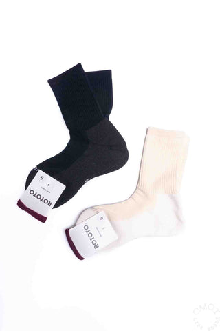 ROTOTO Washi Cushion Crew Socks