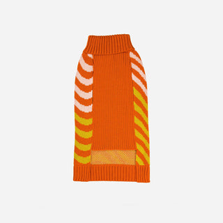 Verloop Sound Wave Dog Sweater Golden Olive Flame