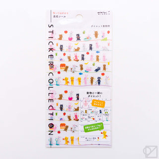 Midori Healthful Animals Planner Stickers