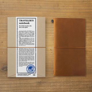 TRAVELER'S COMPANY Leather Journal Starter Kit Camel